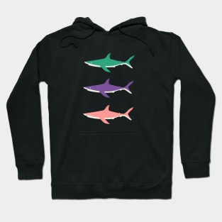 The Three Shark-eteers - Female Sharks Hoodie